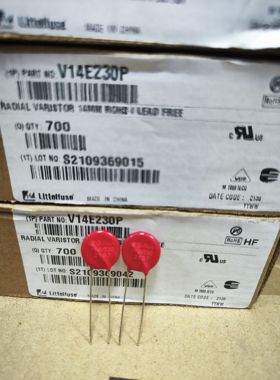 全新美国力特 压敏电阻 V14E230P P14V230 230VAC 排带 同14D361K