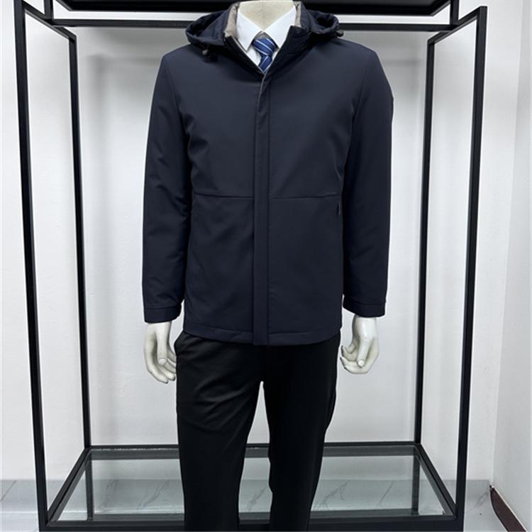 冬季新品商务休闲鹅绒内胆鹅绒服