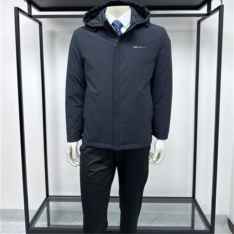 冬季新品商务脱卸帽子羽绒服外套