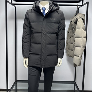 男士 厚款 商务休闲可脱卸帽白鸭绒中长款 新品 羽绒服铭盛缘 25年冬季