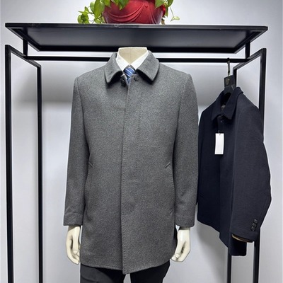 高品质25年冬季新品翻领毛呢大衣