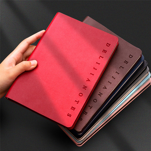 得力佳a5软皮大学生会议笔记本子