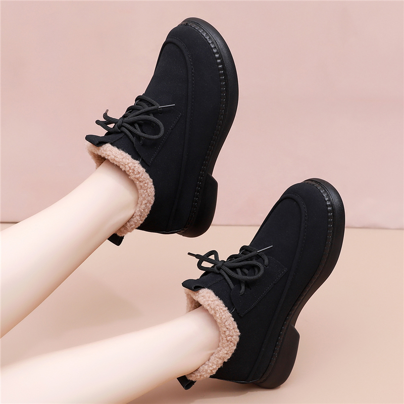 女棉鞋加绒保暖妈妈鞋短靴