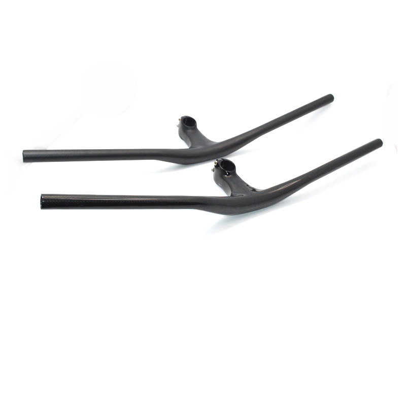 新款碳纤维一体燕把带把立管山地自行车一体式车把横把超轻碳配件