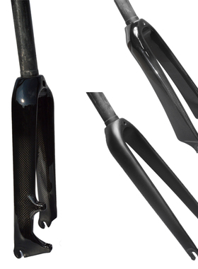 20寸451全碳纤维折叠自行小轮车前叉16寸406碳叉C刹碟刹专用超轻