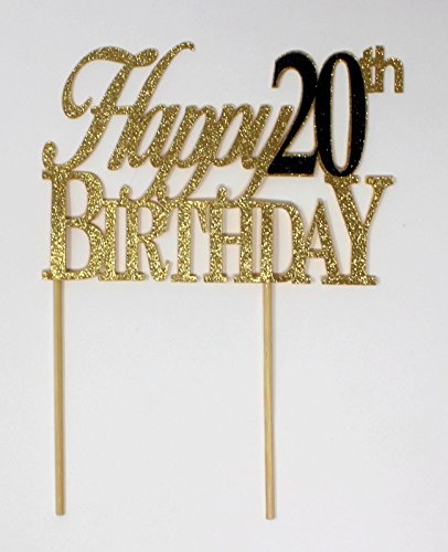 All About Details Happy 20th Birthday Cake Topper ,in the Flower delivery/Flowers simulation/Plants gardening , Wedding flower arrangement , Wedding car with flowers  category - from Buy2taobao.com to provide professional Taobao agent buy service