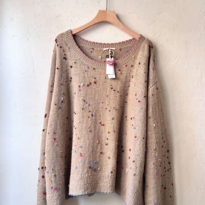 印度pero彩点毛衣