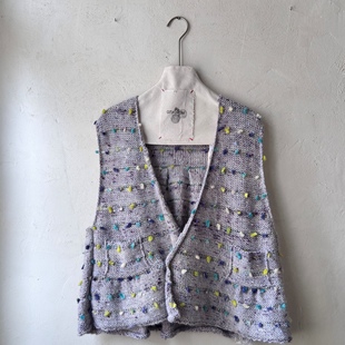 日本Gasa紫色开衫