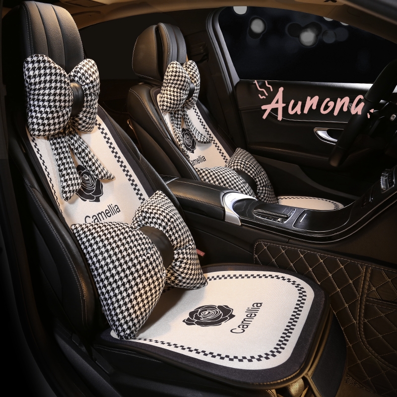 奔驰E300 C260L专用汽车坐垫GLB220GLC260GLA200半包座套夏季新款