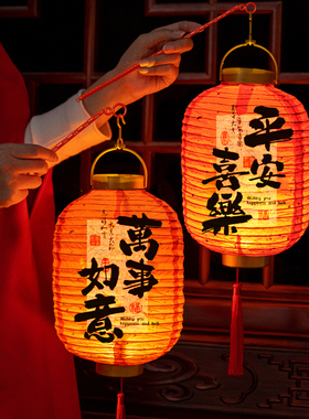 元宵节手提灯笼2025蛇年新款宫灯挂饰春节过年花灯手工新年装饰品