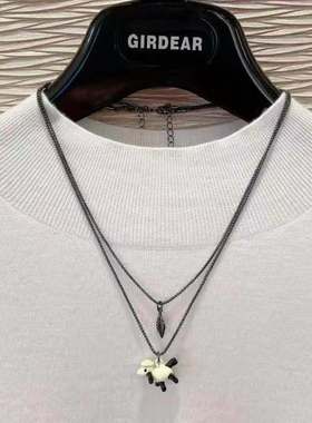 哥弟新款女正品小绵羊叶子两件套