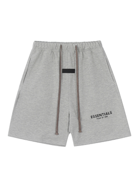 FEAR OF GOD复线美式ESSENTIALS潮牌运动宽松立体硅胶男女FOG短裤