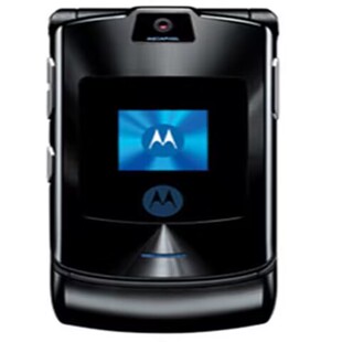 学生老人戒网手机 男士 摩托罗拉V3经典 金属超薄翻盖按键双屏移动版