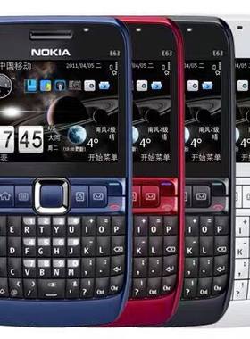 Nokia/诺基亚E63 全键盘直板按键移动联通经典怀旧3G戒网学生手机
