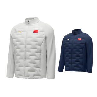 ANTA安踏2025年中国国家队国旗款轻薄羽绒服男女款国服加绒运动服