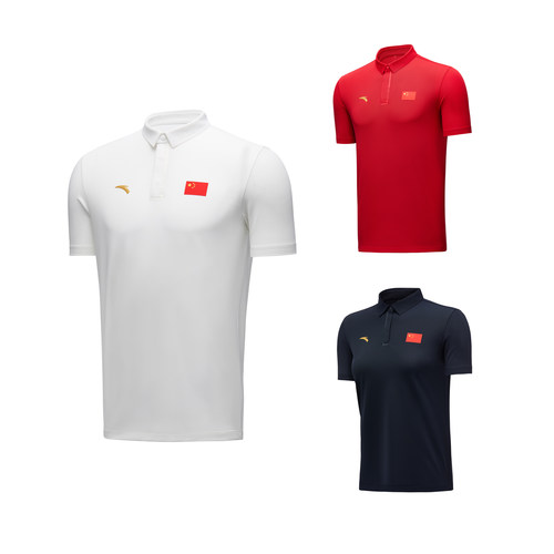 安踏国旗POLO冰肤速干中国国家队