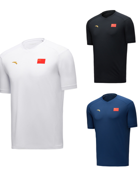 ANTA安踏25款中国国家队国旗T恤衫CHINA男女款速干冰肤防晒运动服