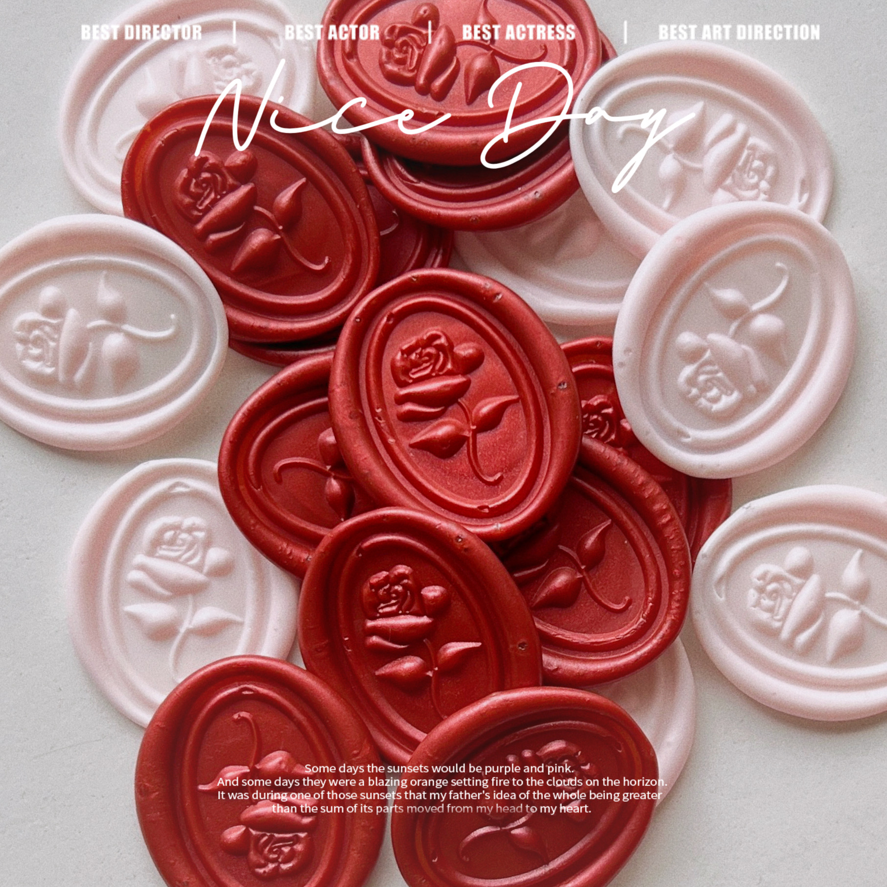 火漆印章装饰贴纸婚礼礼物包装贴