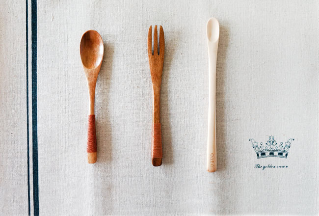 ZAKKA 日式餐具 咖啡杯 长柄木勺 棉麻餐垫 防水垫 隔热垫