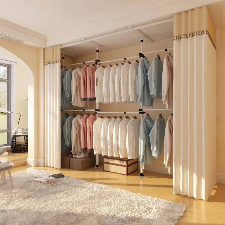 simple and easy wardrobe customized solid wood bedroom Assemble Cloth wardrobe Simplicity modern Economic type Fabric art household Storage cabinetin the Residential furniture , Cabinet , Wardrobe  category - from Buy2taobao.com to provide professional Taobao agent buy service