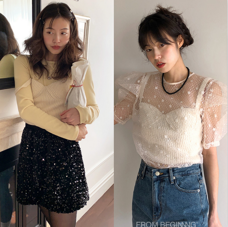 【cuckoo】韩国官网代购 from beginning 少女阿尔巴卡羊毛背心