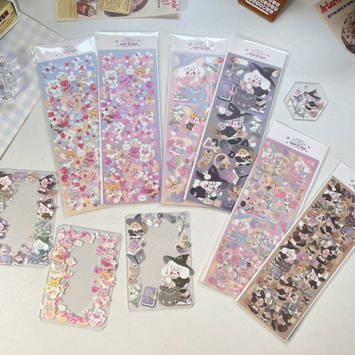 魔法bobo万圣节女巫咕卡贴纸