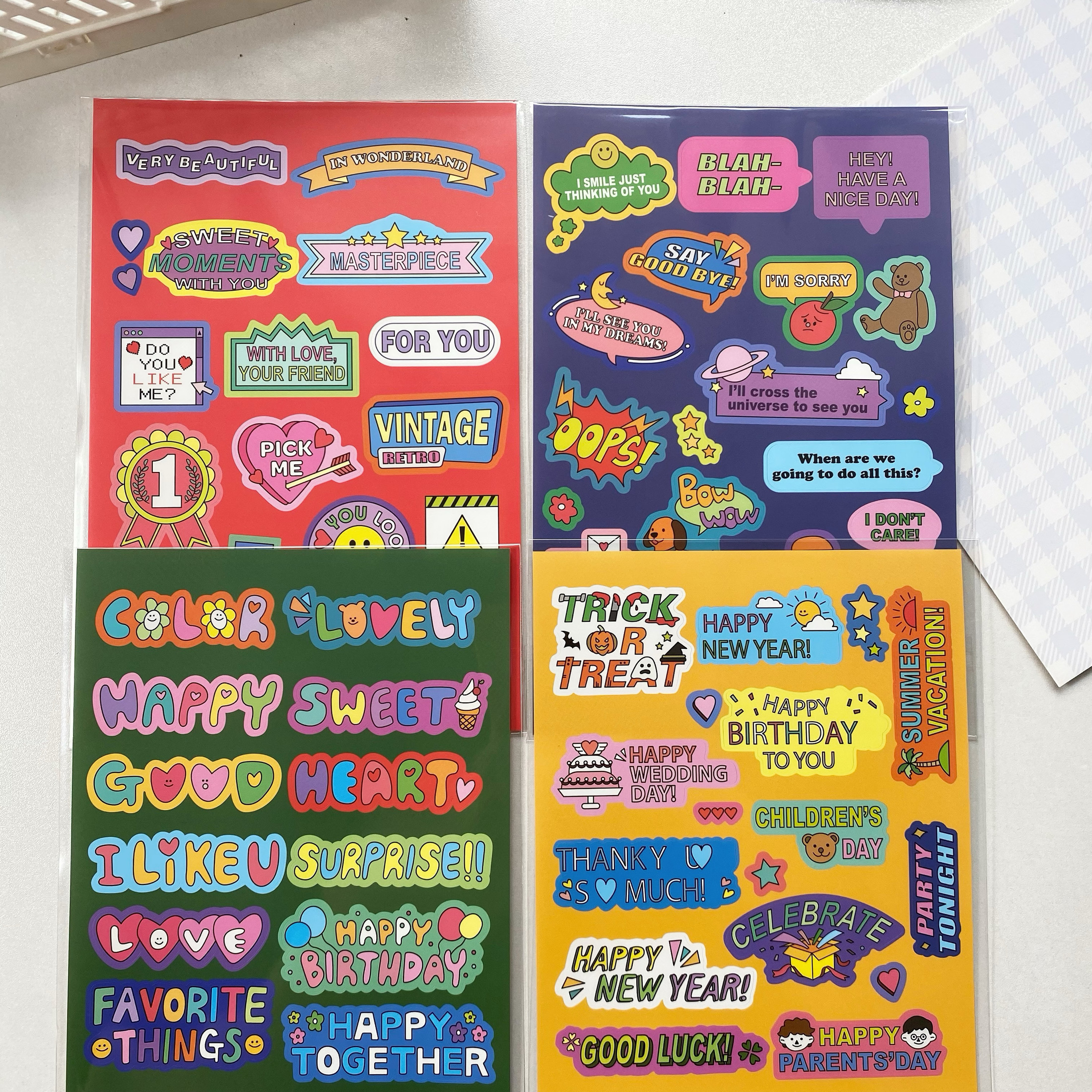 韩国ins美式复古英文字母贴纸