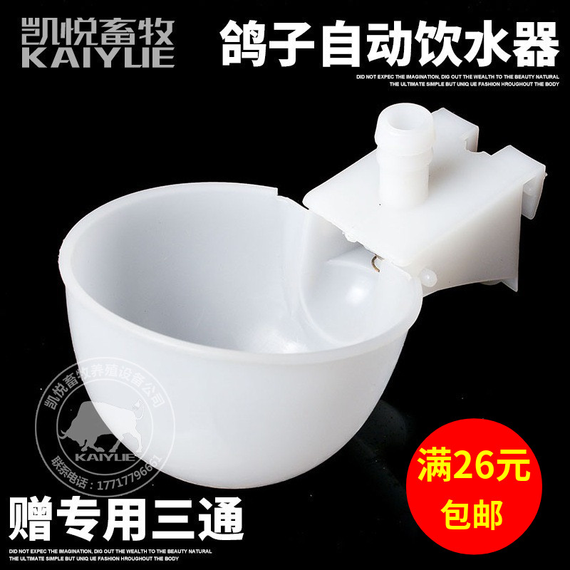 鸽子自动饮水器带三通养殖用品