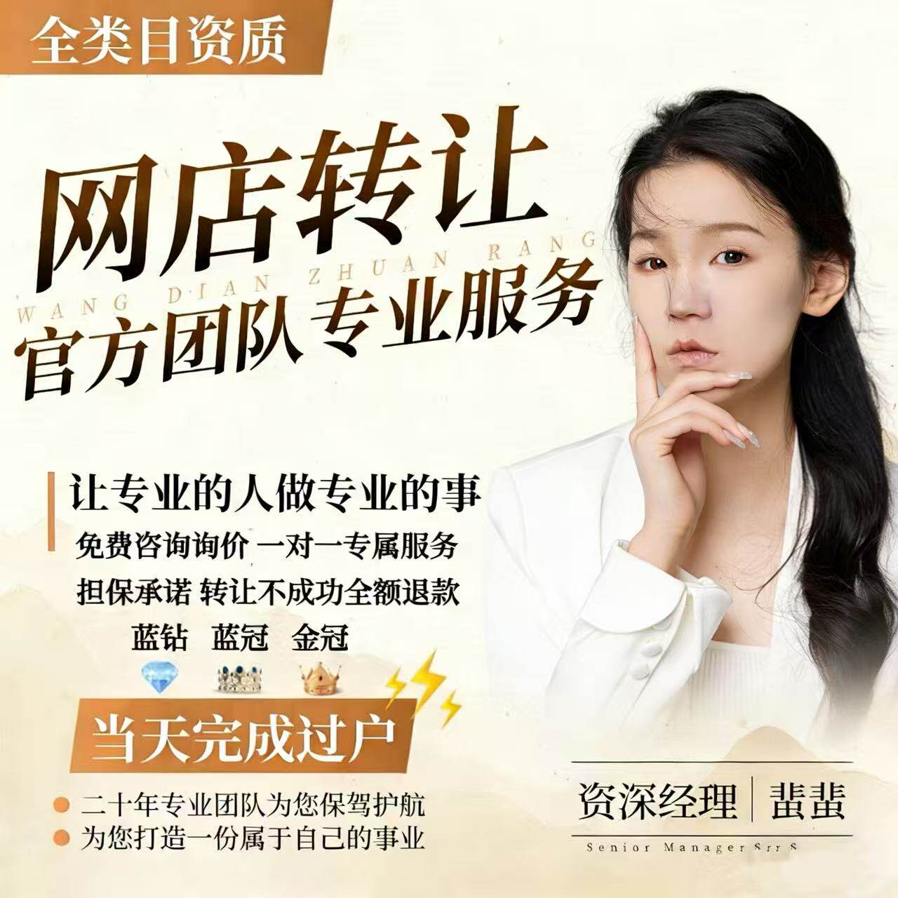 网店转让店铺购买皇冠钻石等级现货全类目店铺过户