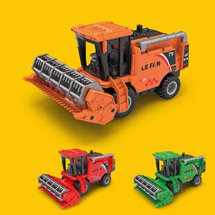 仿真惯性收割机割麦机工程车农用车农夫车模型儿童玩具礼物