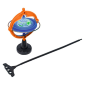 创意新奇闪光拉尺陀螺仪发光UFO飞碟旋转陀螺益智儿童玩具礼物