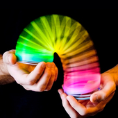 彩色彩虹圈Slinky魔术圈创意减压发泄六一儿童玩具生日礼物