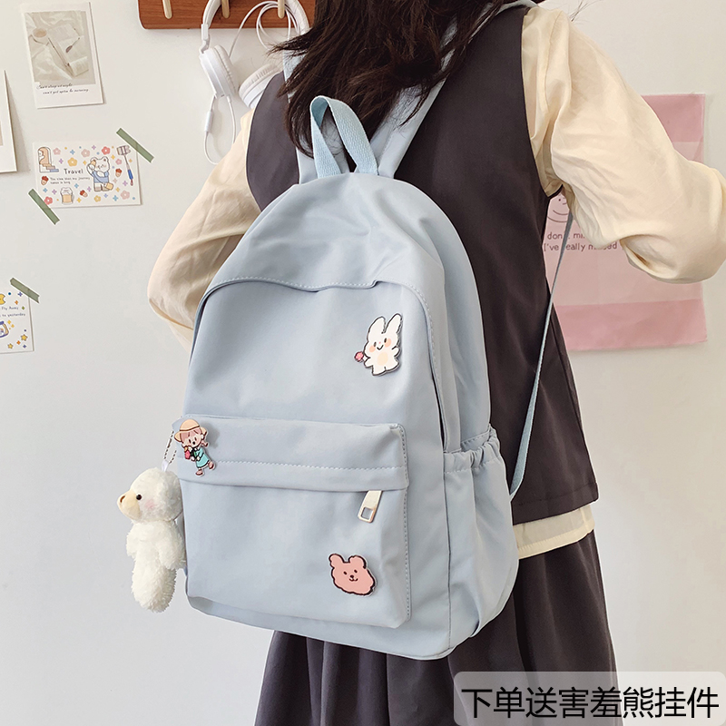 书包女大学生小众ins韩版双肩包