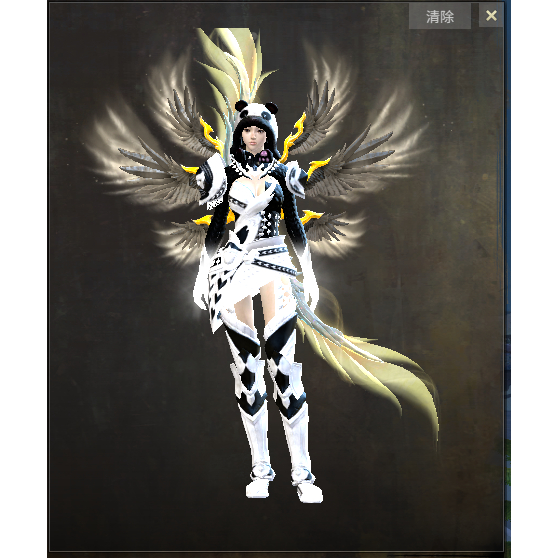 激战2毛绒熊猫帽皮肤毛绒雪豹帽皮肤海员便帽皮肤商城道具宝石