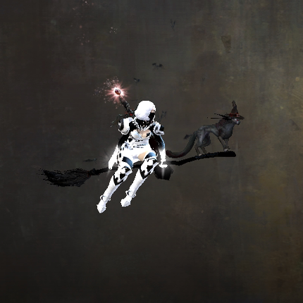 激战2飞行扫帚滑翔翼魔宠套装商城道具黑狮宝石含wegame