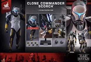 HT hottoys tms130 星球大战 异等小队克隆人指挥官焦痕限定300体