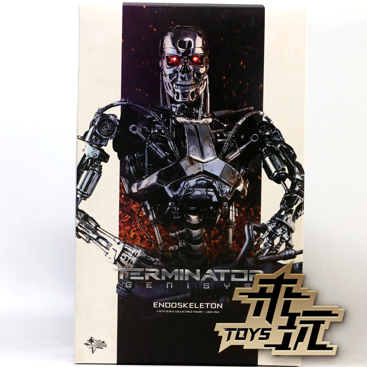 现货 Hottoys HT 1/6 MMS352 终结者 创世纪 T800骨架塑料 电镀