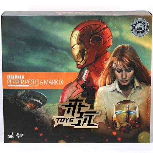 现货 HT HotToys 1/6 MMS311 钢铁侠3 小辣椒+MK9 套装