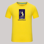 多色网球服T恤纯棉短袖 四大满贯定制圆领 春夏周边休闲运动文化衫