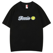 纯棉网球服周边T恤短袖 休闲服运动服周边春夏球衣上衣简约训练服