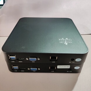 四核迷你电脑N3520小主机J1900办公机箱整机台式4G128G工控主机