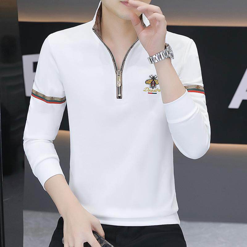 半高领卫衣小蜜蜂立领T恤