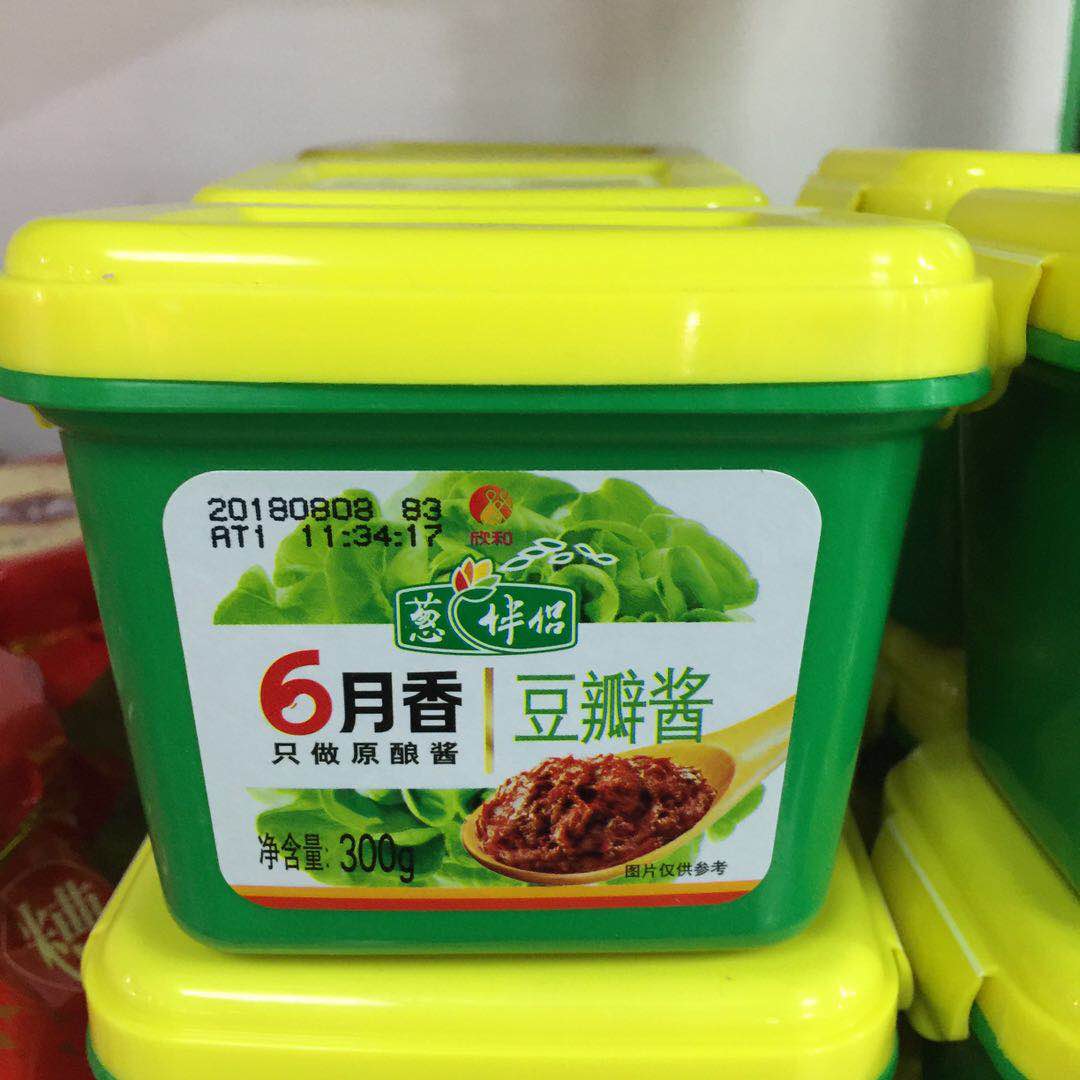 欣和葱伴侣六月香豆瓣酱300g大酱蘸酱黄豆酱