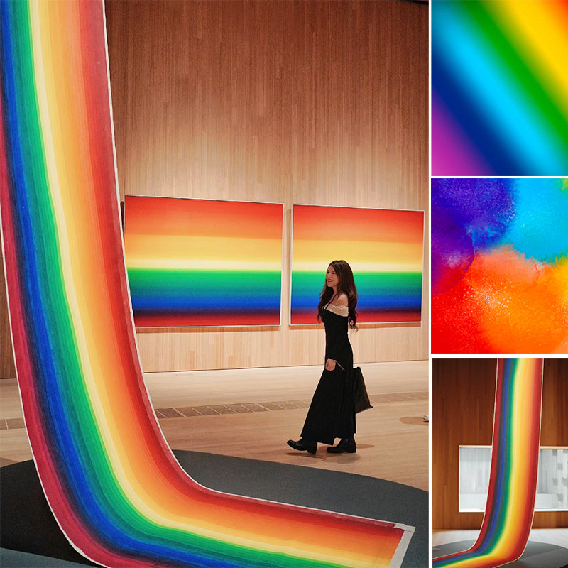 彩虹背景布条幅挂旗装饰店铺打卡橱窗派对生日网红拍照道具装置墙