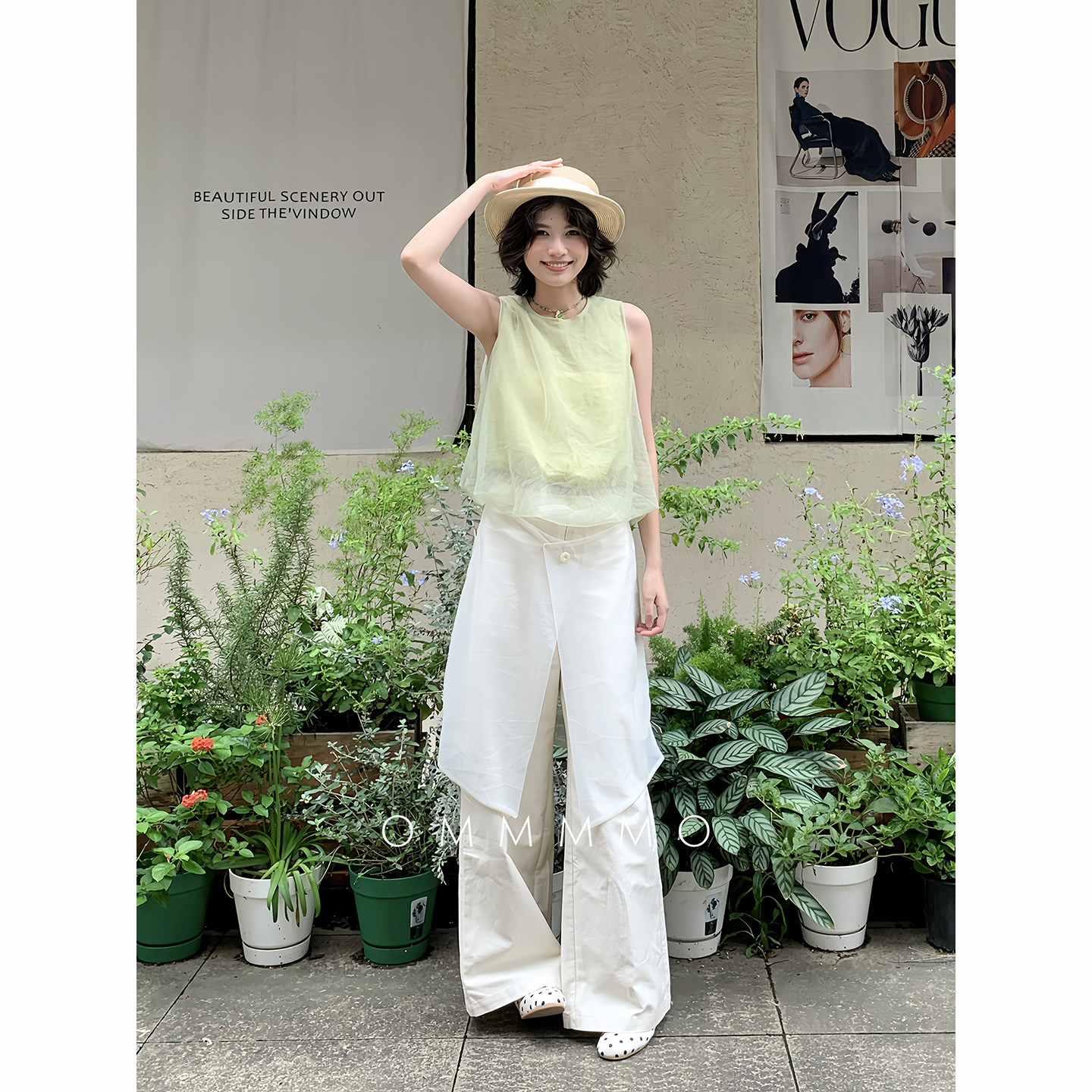度假风天丝棉网纱背心小衫裙裤女套装2026夏季一整套时尚好看搭配
