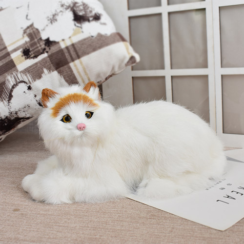 大号会叫仿真猫咪毛绒玩具仿真猫假猫小猫模型仿真动物玩偶摆件 - 封面