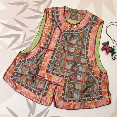 新中式马甲唐装汉服重工国风上衣