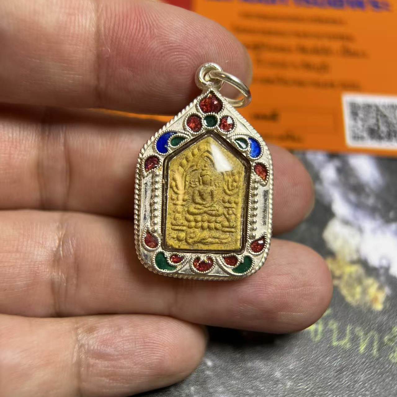 龙婆通银兰富翁坤平泰牌吊坠