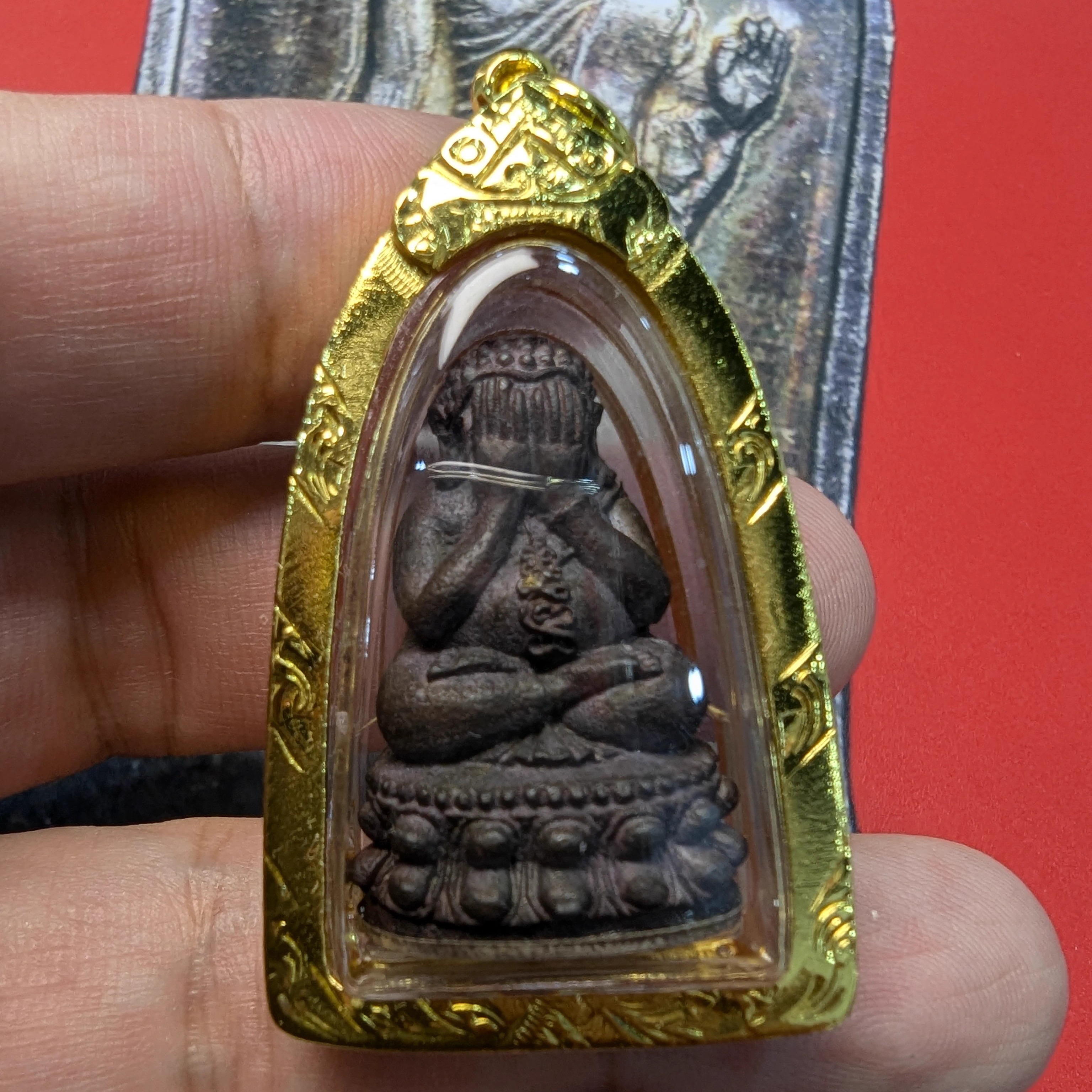 龙婆堪布必打善加财泰牌吊坠