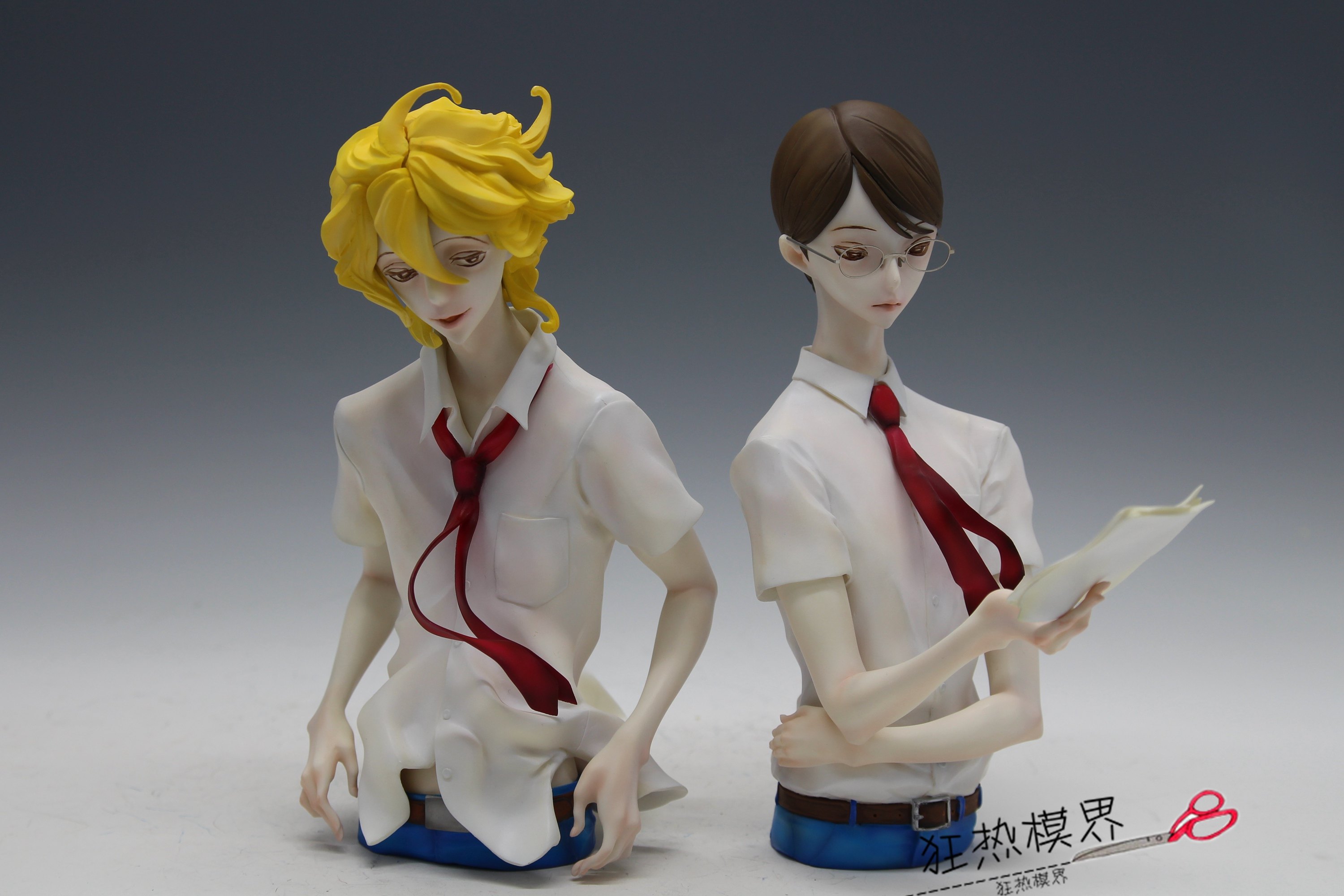 狂热模界 同级生  草壁光 佐条利人 2人半身手办 代工重涂